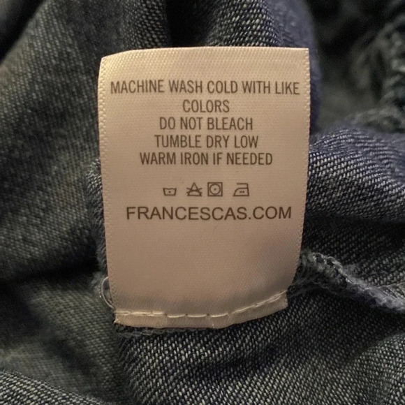 Harper denim cropped zipper jacket size small with hoodie - Picture 6 of 6